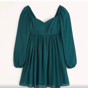 NWT Abercrombie Emerson Puff sleeve mini dress